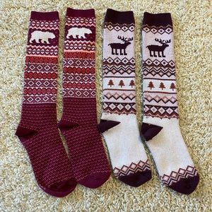 Old Navy Sweater Socks Set of 2 NWOT